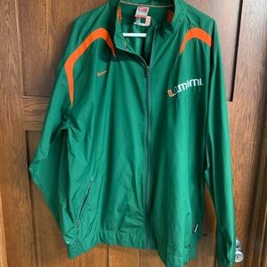 University of Miami Nike Windbreaker XXL